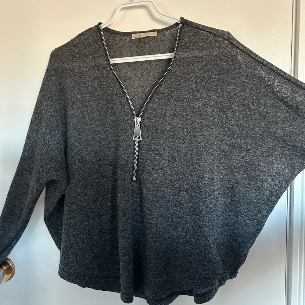 Joan Vass Gray Sweater